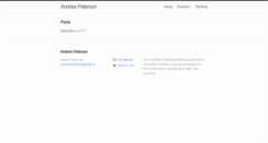 Desktop Screenshot of andrewjerelpeterson.com